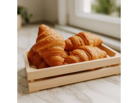 Caja Cesta de madera pequeña 22x13x5,5 cm. 2 listones Ref.DRSN021