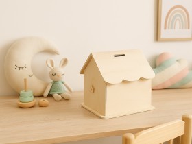 Wooden dollhouse with furniture Ref.AR15702