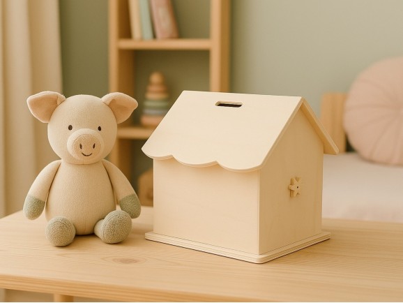 Wooden dollhouse with furniture Ref.AR15702