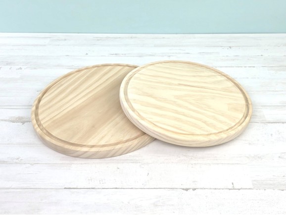 Plato de madera para pizza 2 medidas Ref.AT0803