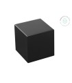 Peana Cuadrada Negra 12x12x12 cm. Ref.MS1A119M