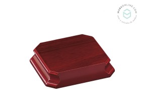 Mahogany square-octagonal base 14x14x3 cm. Ref.MS10786M