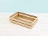 Small wooden basket box 22x13x5.5 cm. 2 slats Ref.DRSN021