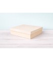 Caja de madera Cuadrada 33x33x8 cm. c/tapa Ref.P35C23DG