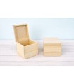 Cubic pine wood box 16x16x16 cm. Ref.DRPZ430