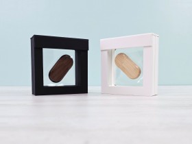 Floating frame box pack + rounded USB drive Ref. PackLD48RE