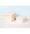 Square wooden box 25x25 cm. with lid 2 sizes Ref.P00C25