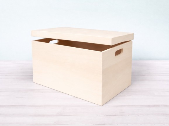 Caja de madera Grande 52x35x34 cm. c/tapa Ref.P00CA50