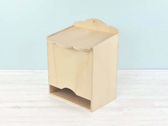 Caja de madera 33x25x20 cm. para pañales Ref.P1681