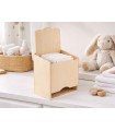 Caja de madera 33x25x20 cm. para pañales Ref.P1681