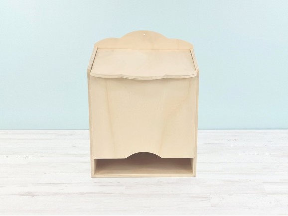 Wooden box 33x25x20 cm. for diapers Ref.P1681