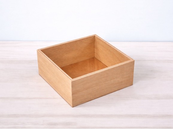 Caja de madera 20x20x10 cm. sin tapa Ref.PC20ST