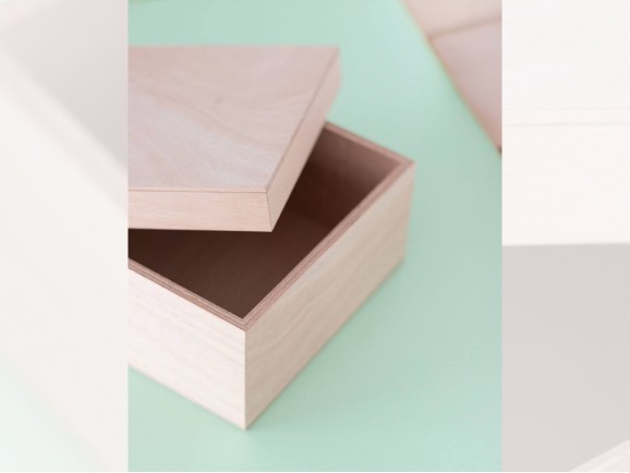 Caja de madera 20x20x10 cm. c/tapa Ref.PC20OK