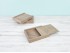 Caja de madera 18,5x14,5x3 cm. c/tapa corredera Ref.PC02A