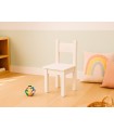 Straight white children's chair Ref.AR02844
