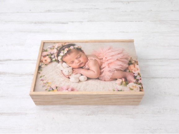 Caja para fotógrafos con tapa impresa a todo color Ref.P1454DIM