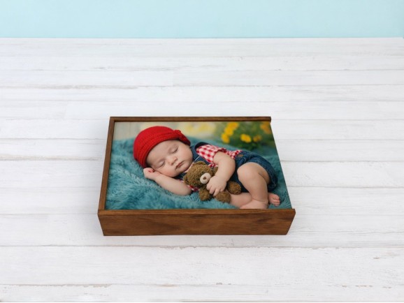 Caja para fotógrafos con tapa impresa a todo color Ref.P1454DIM