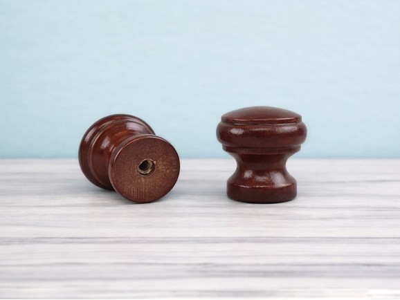 Knob handle with profile Ø3 cm. with nut Ref. 6