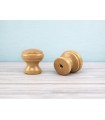 Knob handle with profile Ø3 cm. with nut Ref. 6