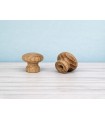 Oak knob handle Ø2.5 cm. with nut Ref.7R