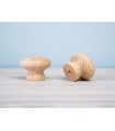 Pine knob handle Ø4,5 cm. with nut Ref.7B