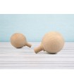 Beech ball handle Ø5 cm. with spike Ref.5