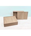 Caja de madera 35x28x10 cm. c/tapa corredera Ref.P1454C8J3