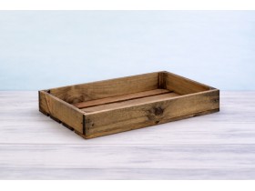 Caja Fruta Envejecida 50x30x7,5 cm. 1 lama Ref.D2019