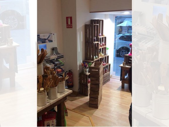 Caja Fruta Envejecida 50x30x25 cm. 3 lamas Ref.D2016