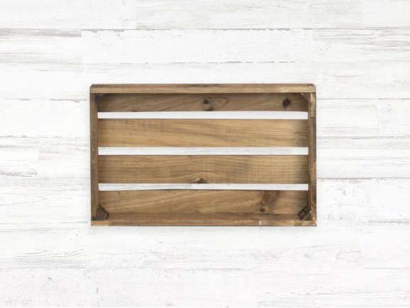 Aged Fruit Box 50x30x17 cm. 2 slats Ref.D2018