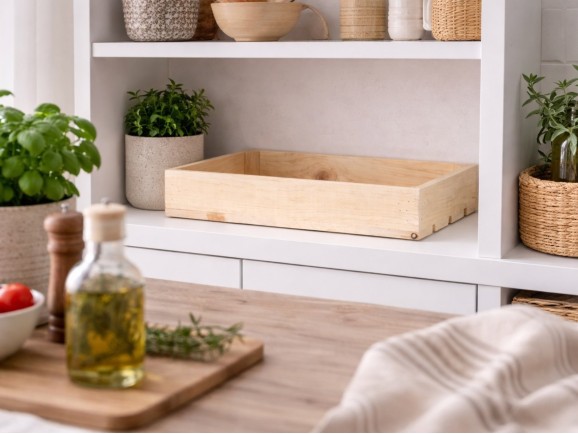 Natural Fruit Box 50x30x7.5 cm. 1 slat Ref.D2020