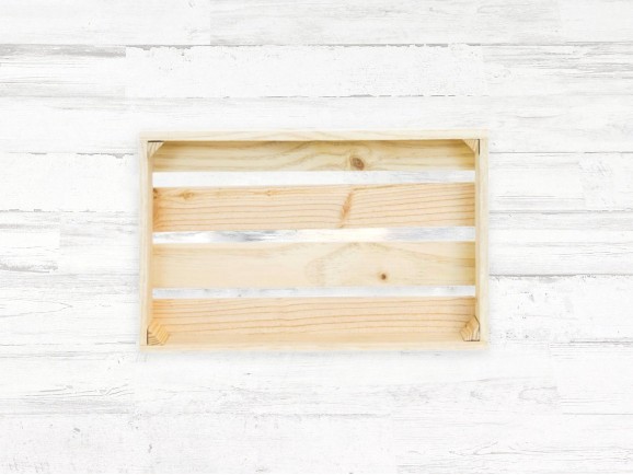 Caja Fruta Natural 50x30x7,5 cm. 1 lama Ref.D2020