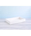 Caja Fruta Blanca 50x30x7,5 cm. 1 lama Ref.D2021