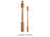 Baluster and Pilarote Beech Smooth Ref.ST200