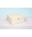 Wooden box 33x33x15 cm. with hinge and clasp Ref.P53C54