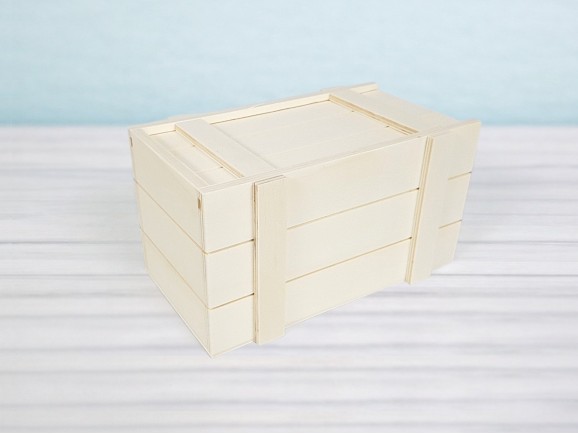 Wooden box Type Packaging 22x12x12 cm. with sliding cover Ref.PC10