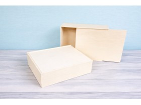 Wooden box 35x28x10 cm. with sliding lid Ref.P1454C8J