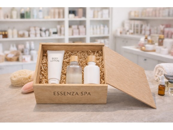 Wooden box 23x18.5x10 cm. with sliding lid Ref.PC21H