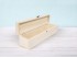 Caja de madera 36x8x7 cm. c/bisagra y broche Ref.P00CB02