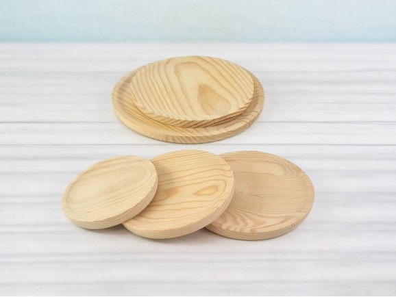 Octopus wooden plate various measures Ref.AT010