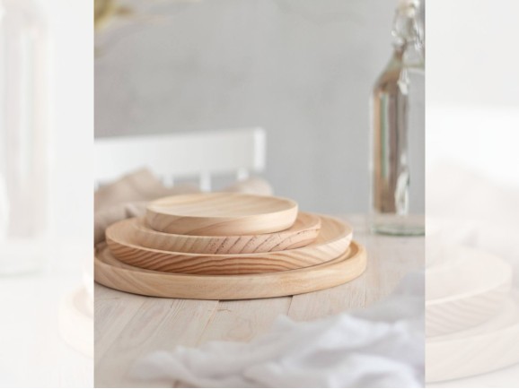 Octopus wooden plate various measures Ref.AT010