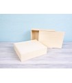Wooden box 35x28x10 cm. with sliding lid Ref.P1454C8J