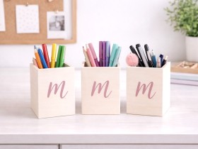 Wooden pencil holder Ref.AW24881