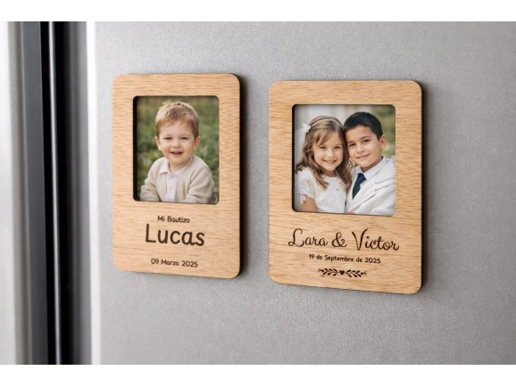 Polaroid wooden frame magnet Ref.MO79