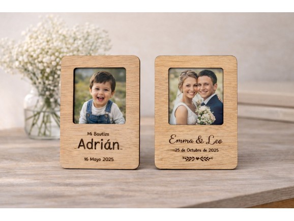 Polaroid wooden frame magnet Ref.MO79