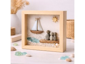 3D Frame Box with glass 25x25x4 cm. Ref.DRRA400