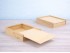 Pine wood box 20x15x3.5 cm. with sliding sid Ref.PC6P7B