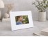 White wooden photo frame for 10x15 cm photos with glass. Ref.PM4P