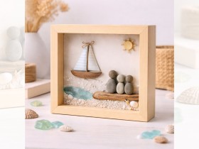 3D Frame Box with glass 25x25x4 cm. Ref.DRRA400