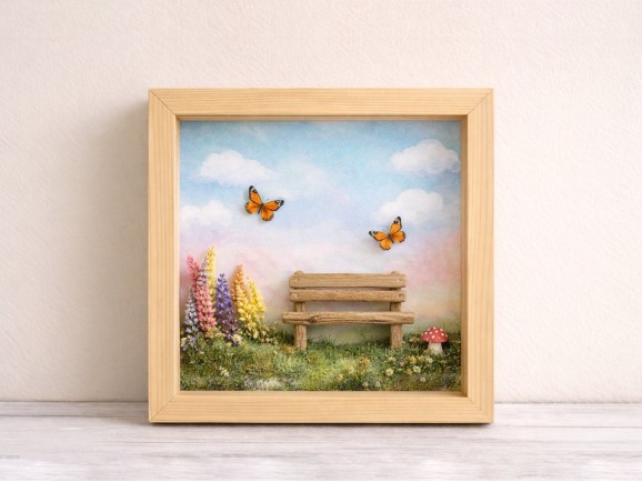 Caja Marco 3D c/cristal 25x25x4 cm. Ref.DRRA400